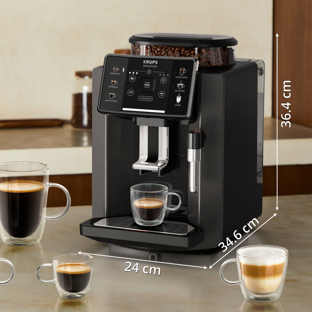 Krups Sensation C50 EA9108 Machine à Espresso Entièrement Automatique, 1,7 L