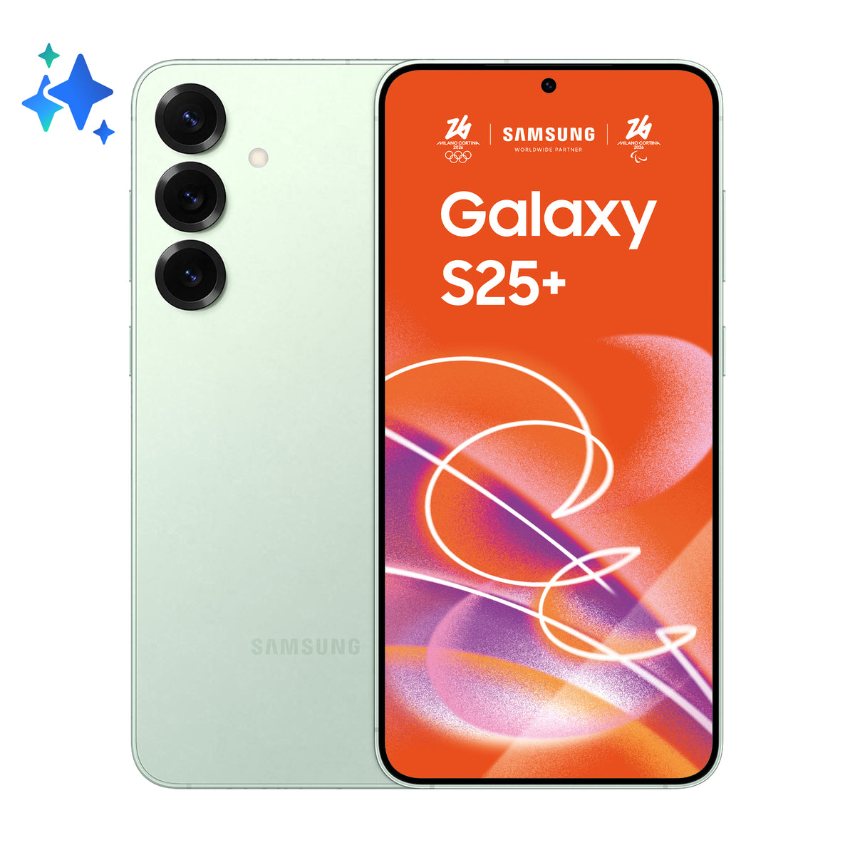 Samsung Galaxy S25+ 6.7" 5G 256 Go 12 Go RAM Android 15 Double SIM USB Type-C 4900 mAh - Menthe