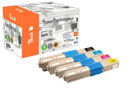 Cartouches de Toner Compatibles Référence 112100, Lot de 4 (Noir, Cyan, Magenta, Jaune)