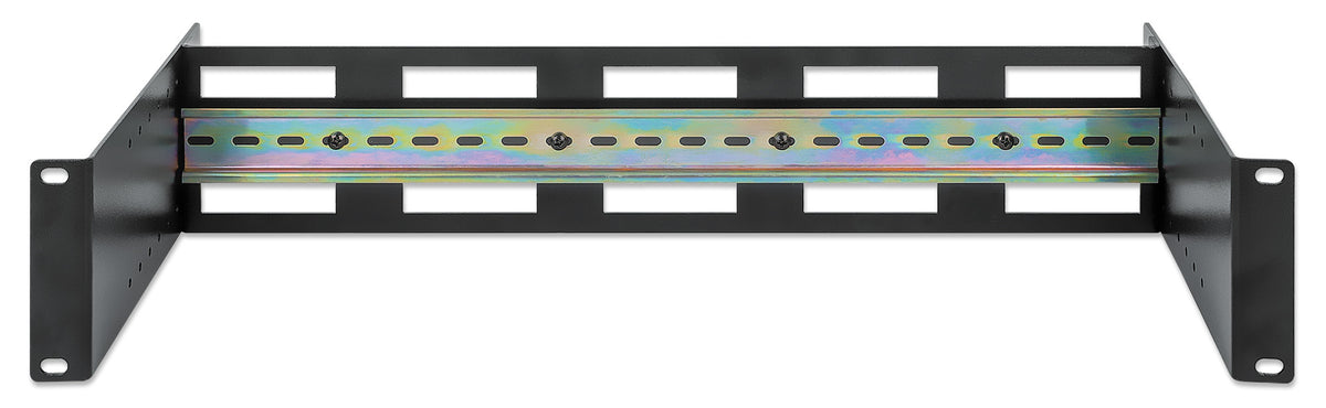 Intellinet Kit rail DIN réglable 19", 2U, pour équipements sur rail DIN chapeau, profondeur réglable 48–174 mm, aluminiu