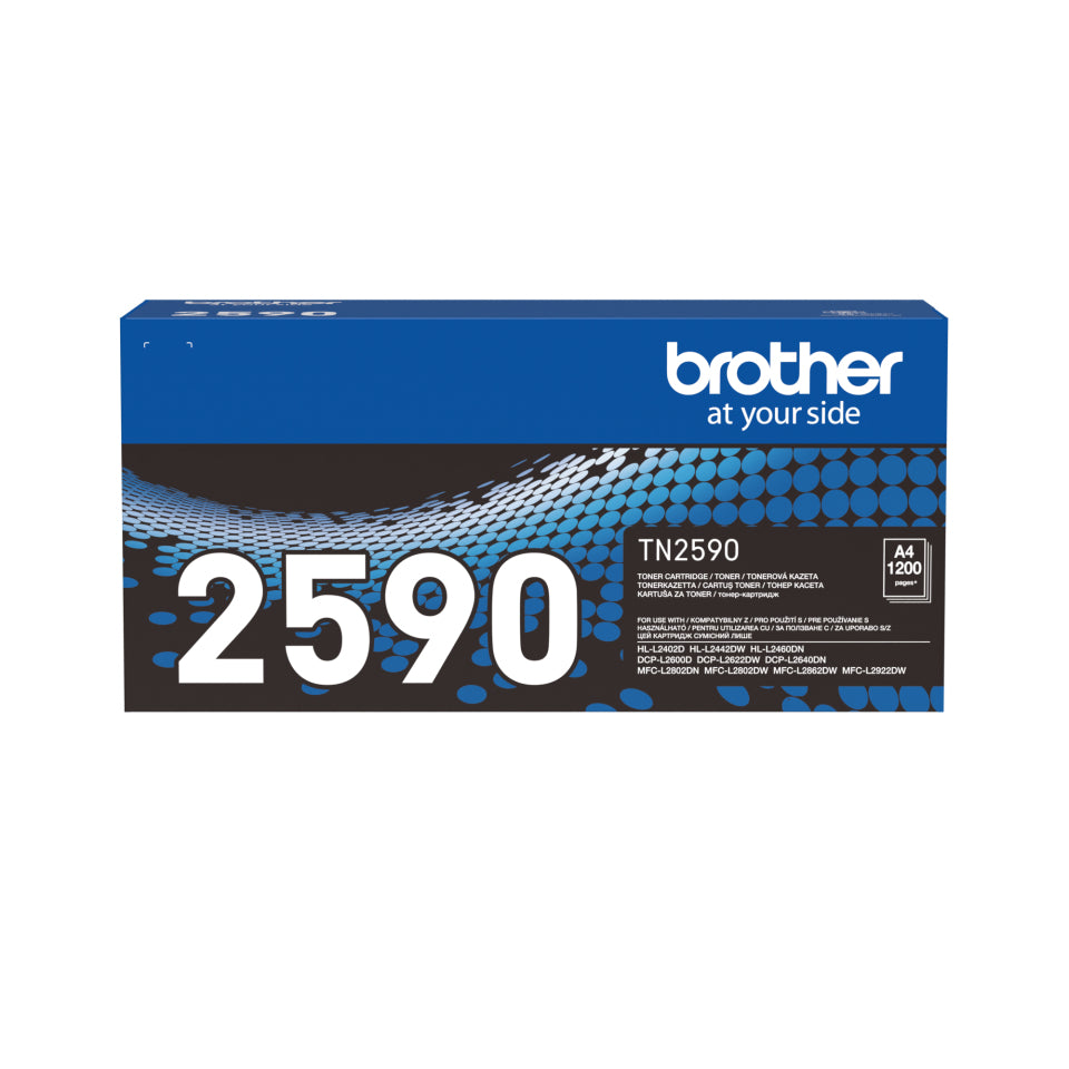 Brother TN-2590 Cartouche de Toner Originale, Noir