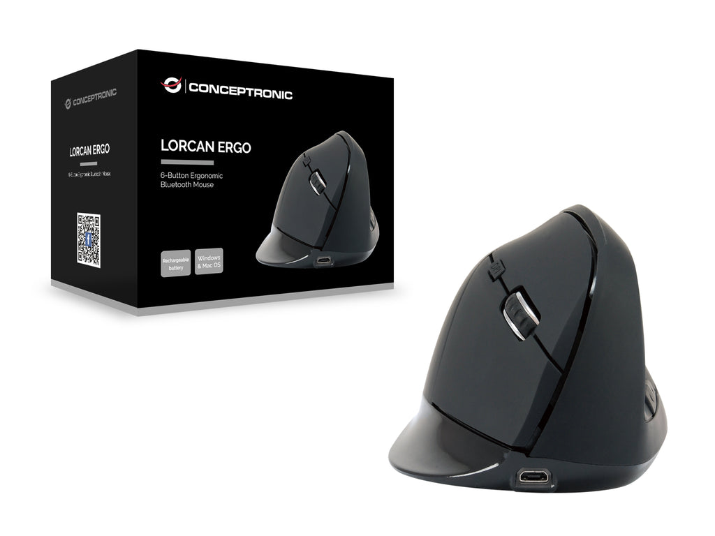 Conceptronic LORCAN03B souris Bureau Droitier Bluetooth Optique 1600 DPI