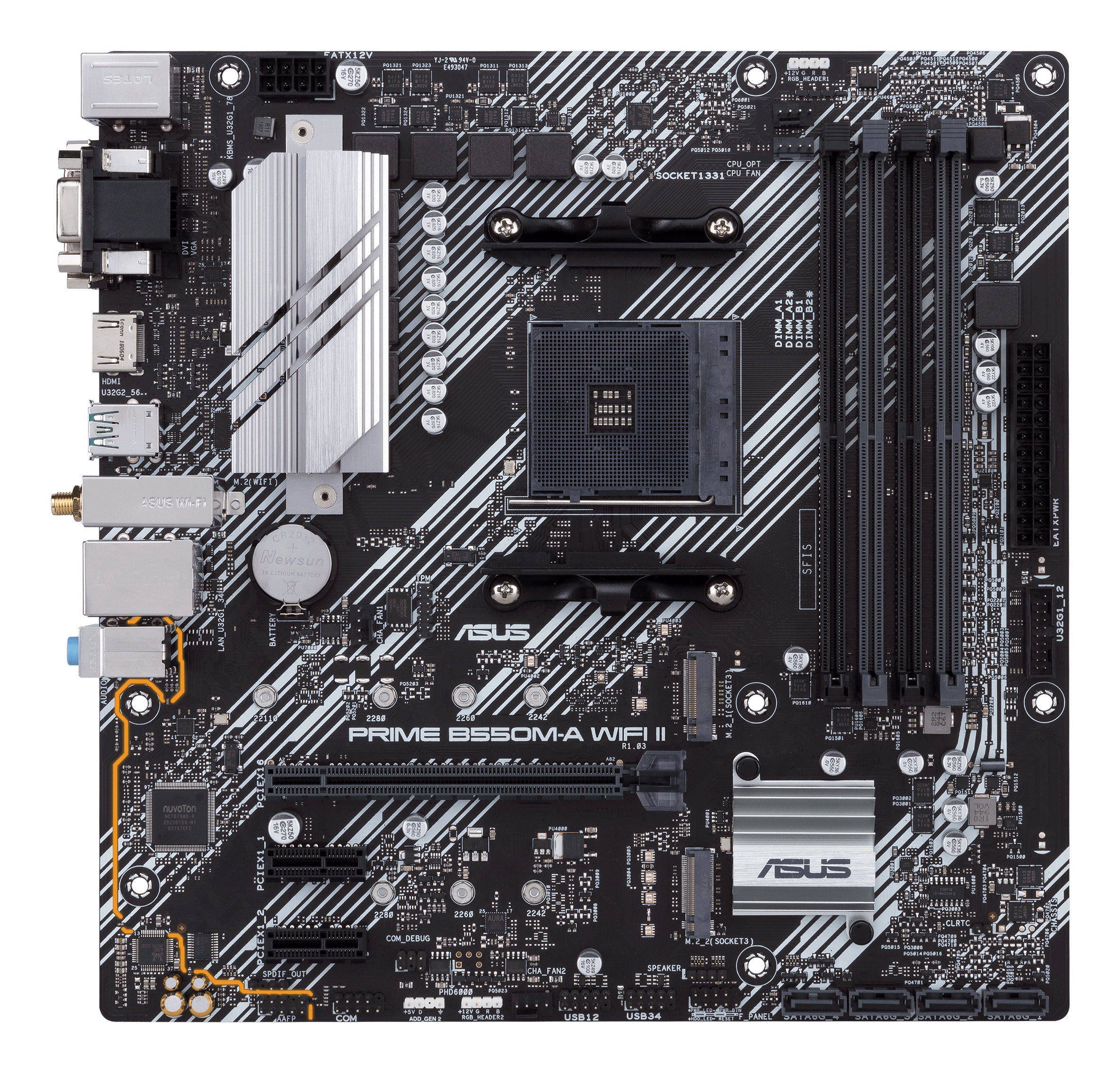 ASUS PRIME B550M-A WIFI II AMD B550 Emplacement AM4 micro ATX