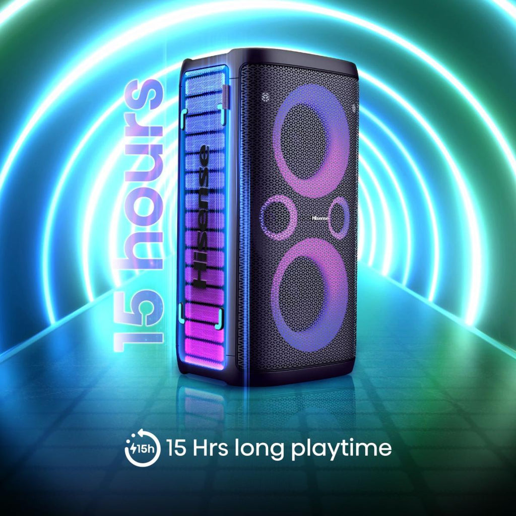 Hisense Party Storm 1 Orateur du parti Noir 300 W