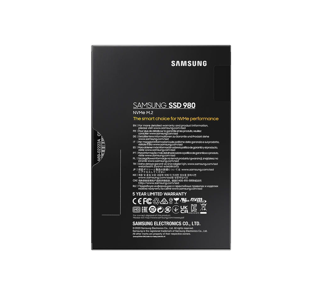 Samsung Samsung 980 500 Go M.2 PCI Express 3.0 NVMe V-NAND