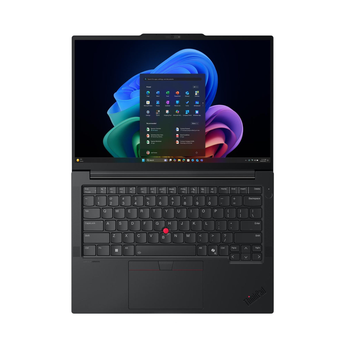 Lenovo ThinkPad E14 Gen 8 (Intel) Copilot+ PC Intel Core Ultra 7 355 Ordinateur portable 35,6 cm (14") WUXGA 24 Go DDR5-SDRAM 512 Go SSD Wi-Fi 7 (802.11be) Windows 11 Pro Noir Nordique - vue 3