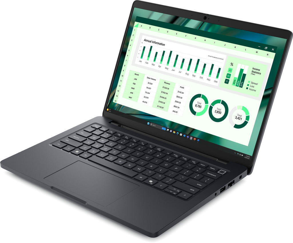 DELL Pro Max 14 MC14250 Intel Core Ultra 7 265H Station de travail mobile 35,6 cm (14") Full HD+ 32 Go LPDDR5x-SDRAM 1 To SSD NVIDIA RTX PRO 500 Blackwell Wi-Fi 7 (802.11be) Windows 11 Pro Nordique Noir