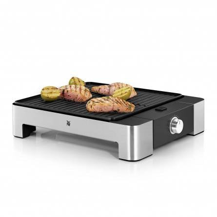 WMF LONO Tischgrill Quadro Gril de Contact, 1250 W, Noir et Chrome