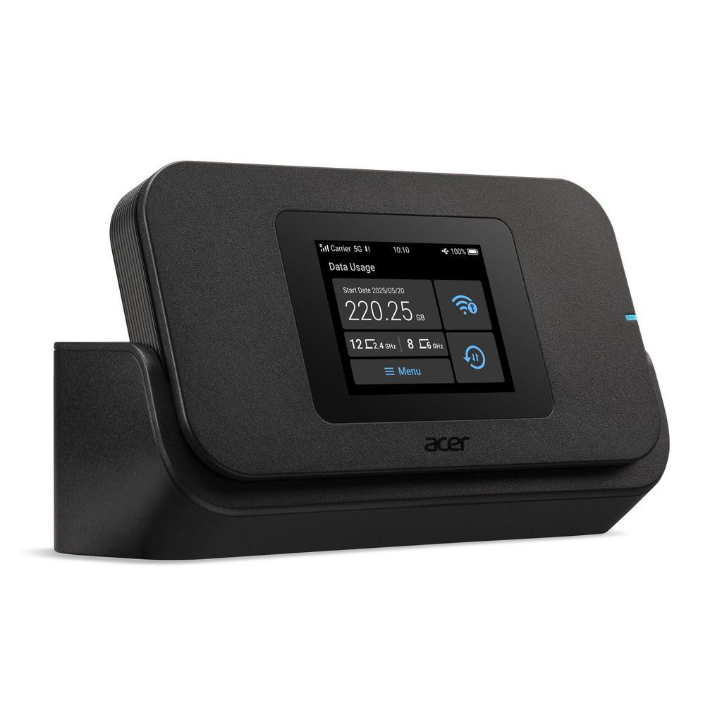 Acer Connect Enduro M4D routeur sans fil Bi-bande (2,4 GHz / 5 GHz) 5G Noir