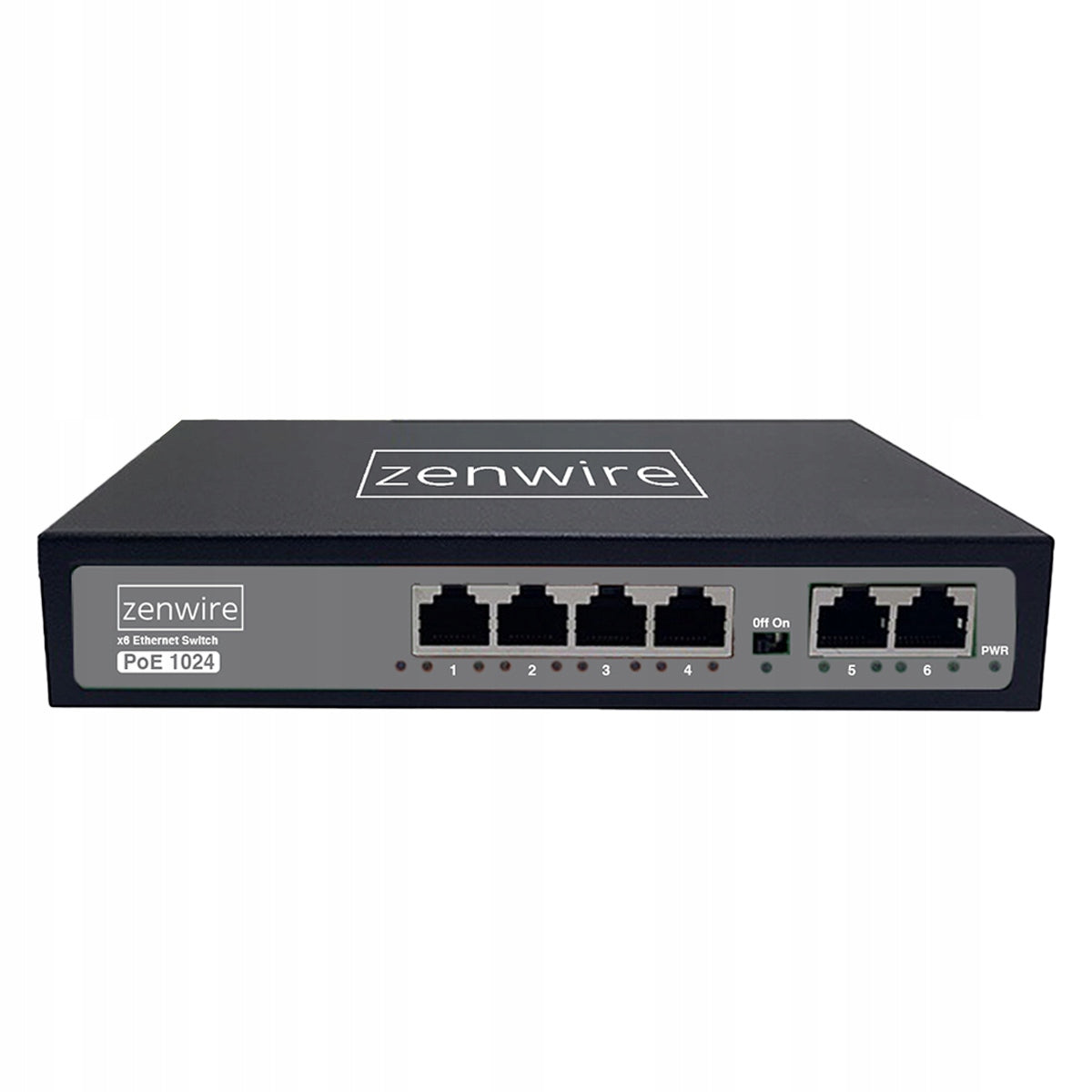 Commutateur avec alimentation et répartiteur POE LAN 8 ports, 6 ports Ethernet RJ45 100 Mbps pour caméras Zenwire 1024