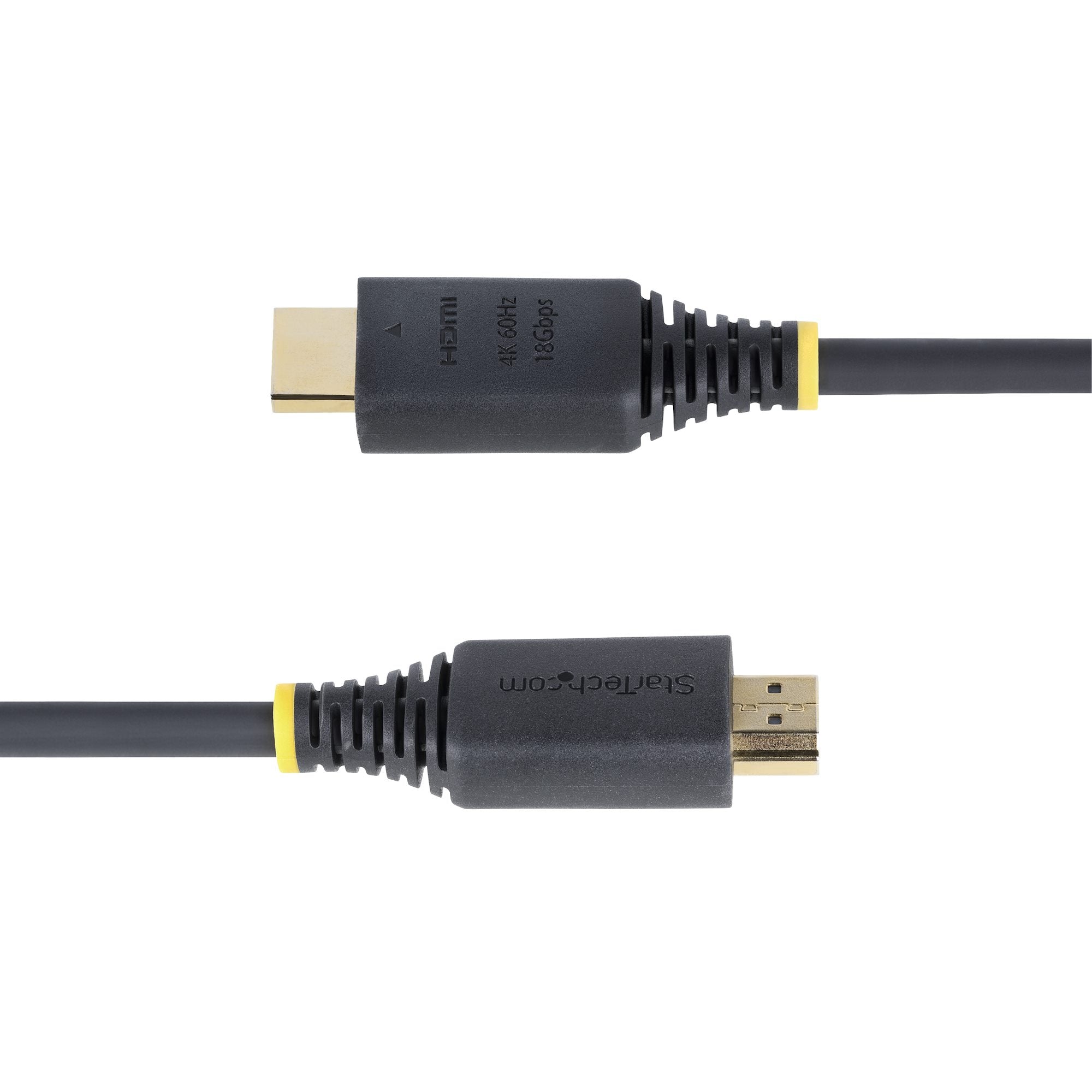 StarTech.com Câble HDMI Haut Débit de 2m Certifié Premium, 4K 60Hz/1440p 144Hz, HDR10/HDCP 2.2/ARC, 18Gbps, Cordon HDMI 2.0 UHD pour TV/Moniteur/Affichage, Gaine TPE