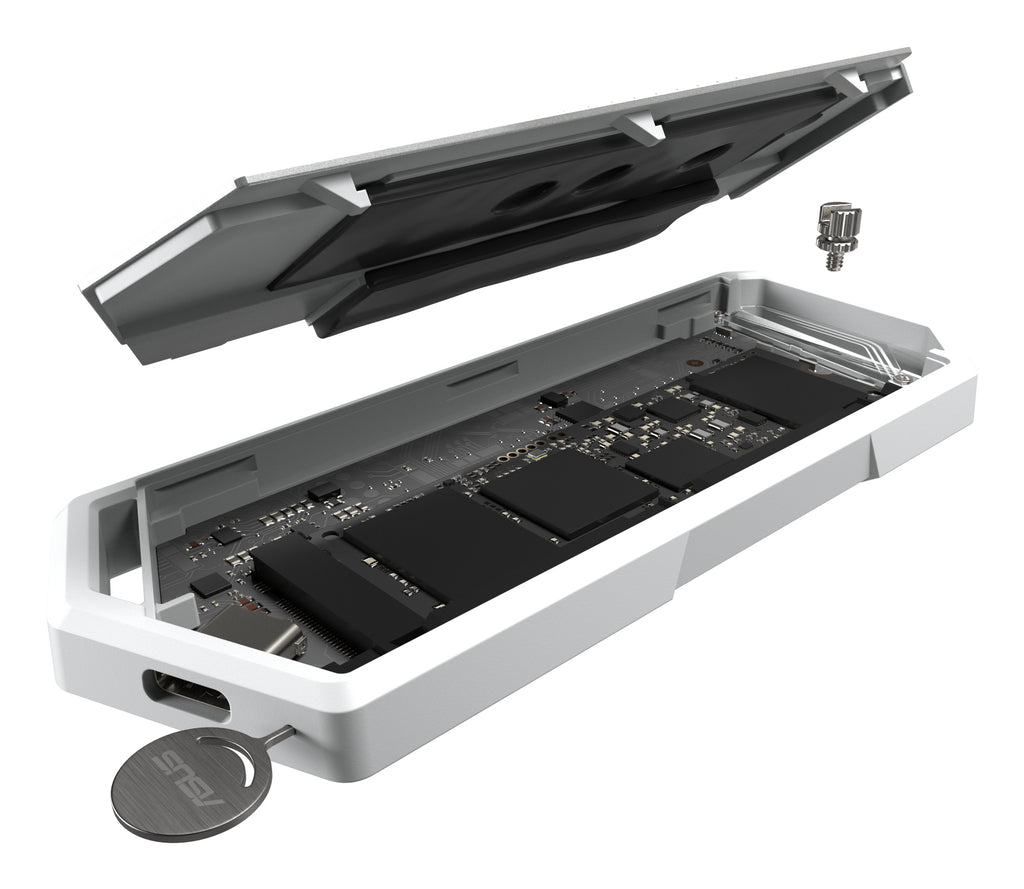 ASUS ROG Strix Arion White Edition Enceinte ssd Blanc M.2