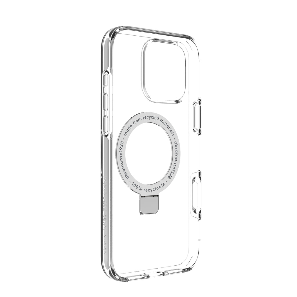 dbramante1928 Iceland Ultra D3O MS Kick Coque de Protection pour iPhone 16 Pro Max 6.9", Transparent