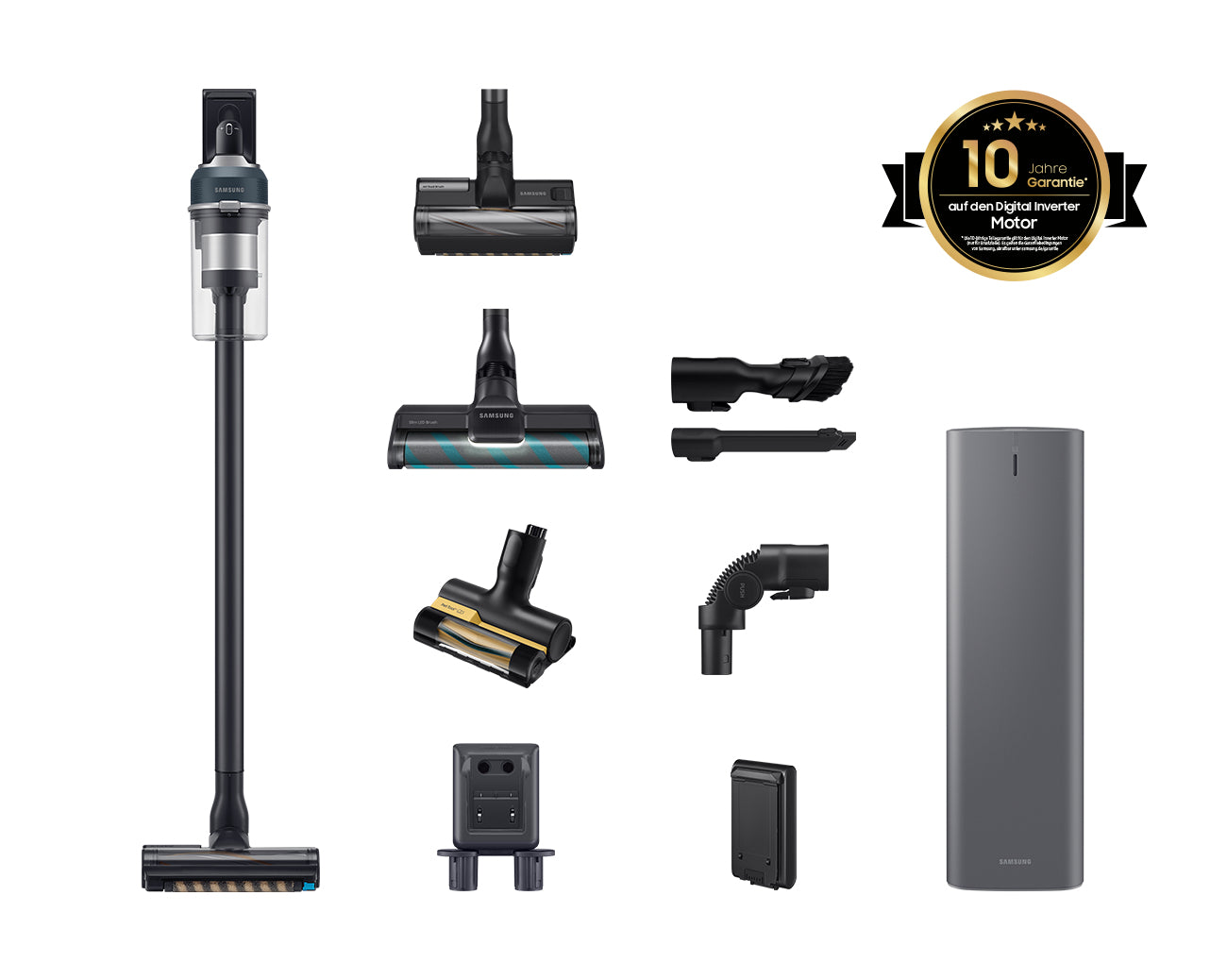 Samsung Samsung VS20C85G4PB Aspirateur-balai 2 en 1 Batterie Sec Micro Sans sac 550 W Bleu