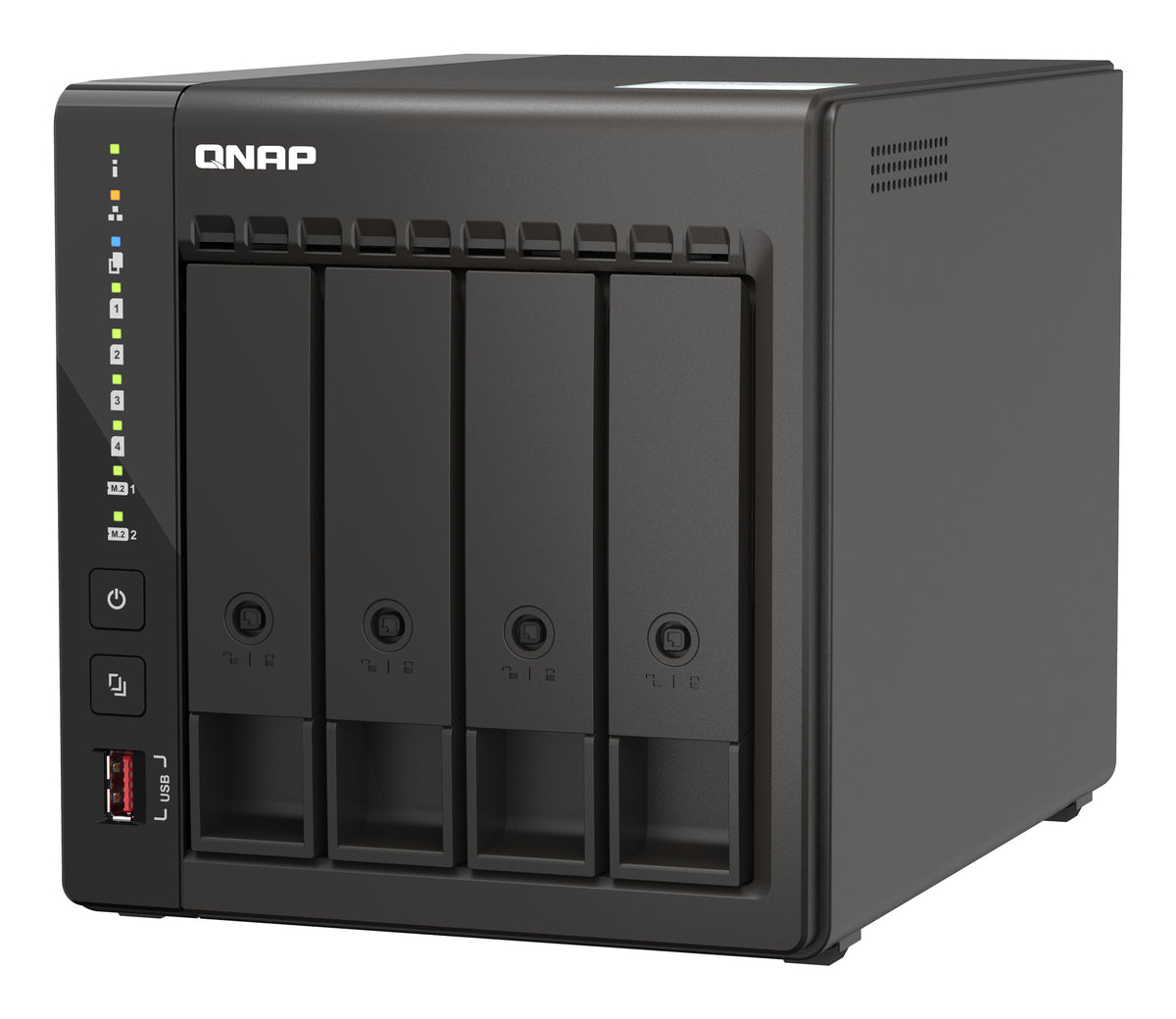 QNAP TS-453E NAS Tower Intel® Celeron® J6412 8 Go 0 To QNAP QTS Noir