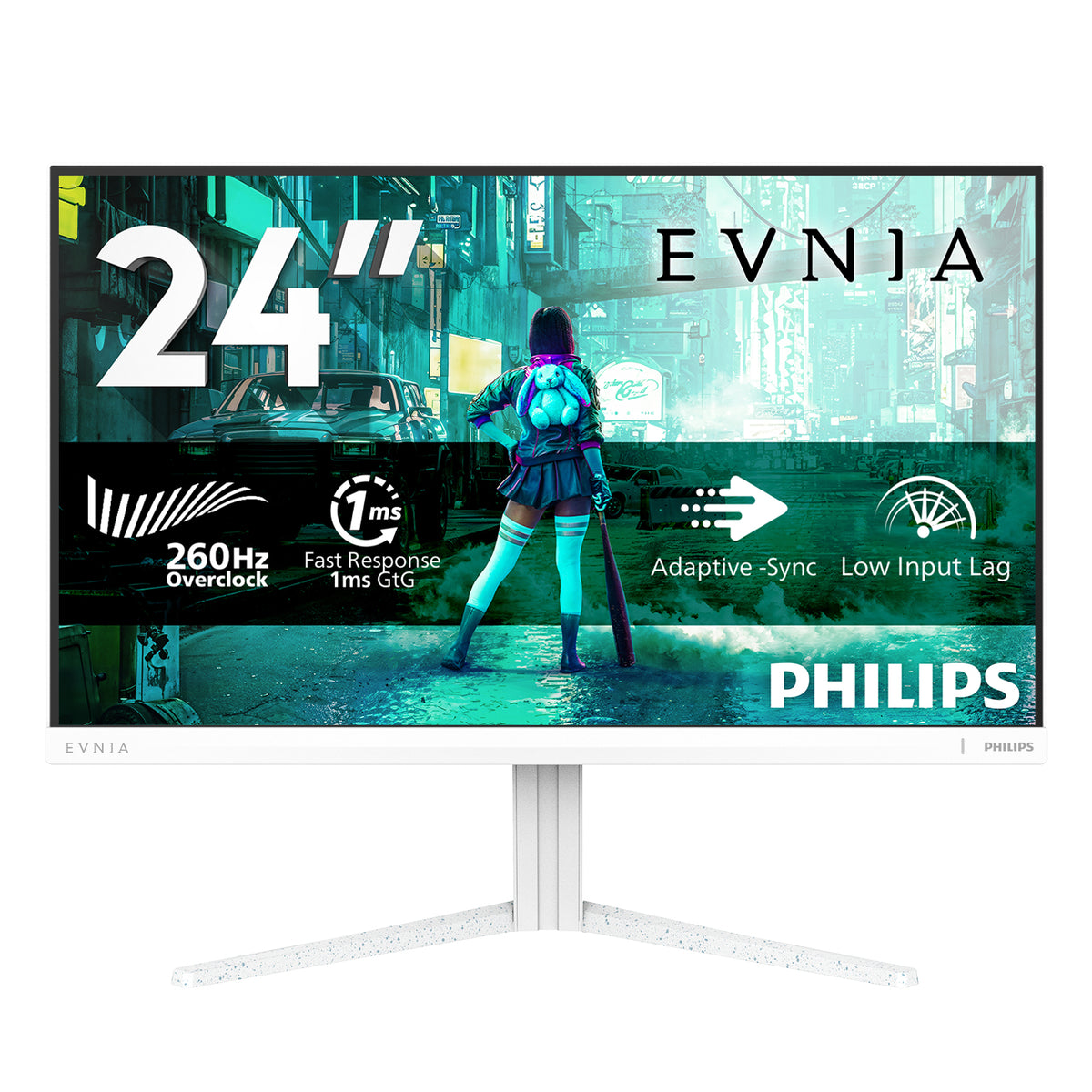 Philips Evnia 3000 24M2N3201P/00 écran plat de PC 60,5 cm (23.8") 1920 x 1080 pixels Full HD LCD Blanc