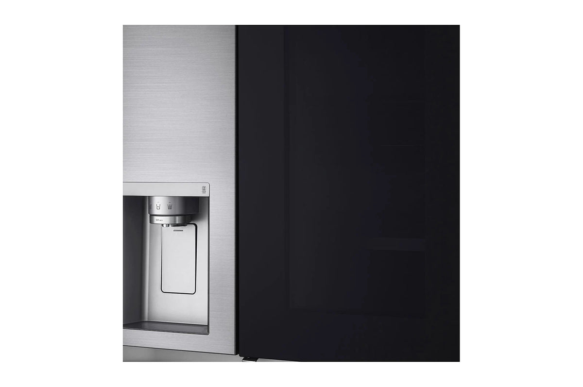 LG InstaView GSXV91PZAE frigo américain Pose libre 635 L Noir, Acier inoxydable