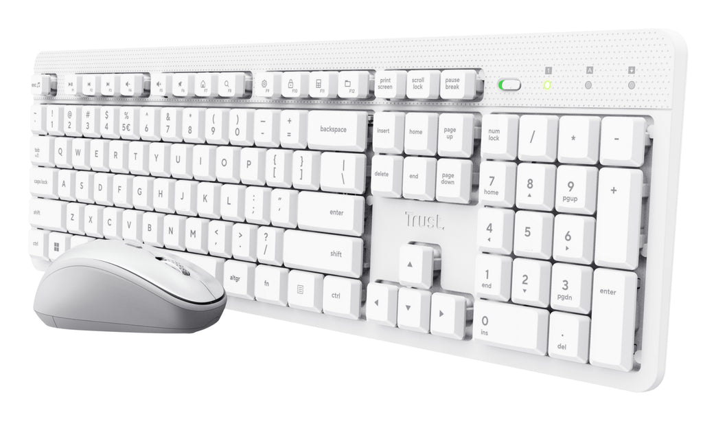Trust Ody II clavier Souris incluse maison/bureau RF sans fil QWERTY Anglais américain Blanc