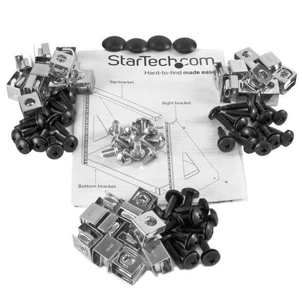 StarTech.com Rack Réseau 12U à 2 Poteaux et Cadre Ouvert, Très Gros calibre - Max 160kg - Rack de Bureau 19" pour Ordina
