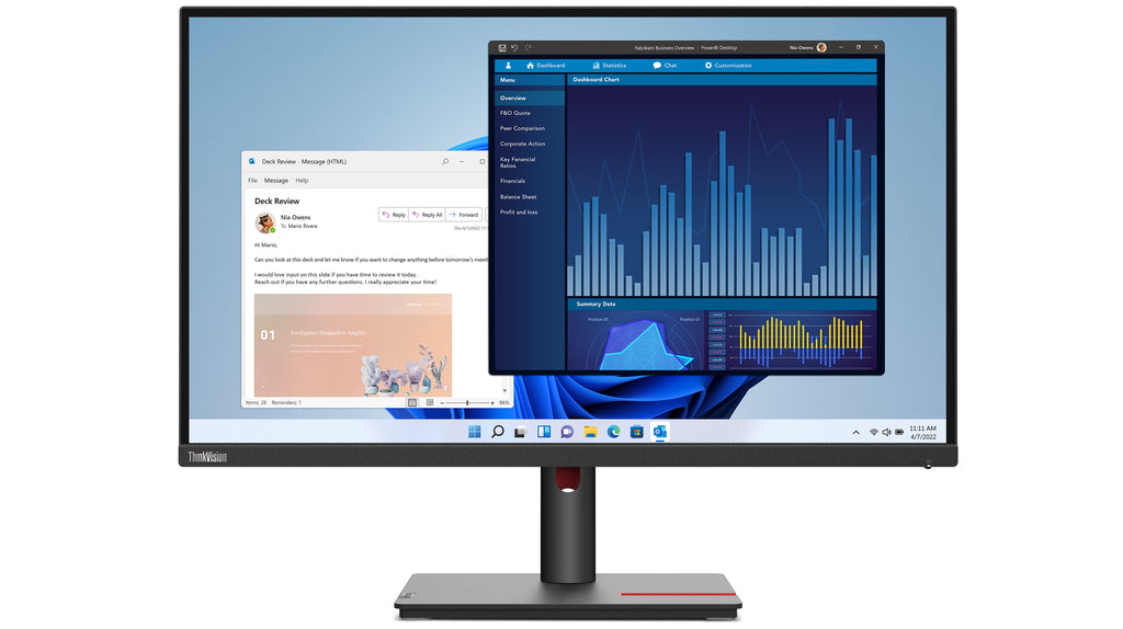 Lenovo ThinkVision T27p-30 écran plat de PC 68,6 cm (27") 3840 x 2160 pixels 4K Ultra HD LED Noir