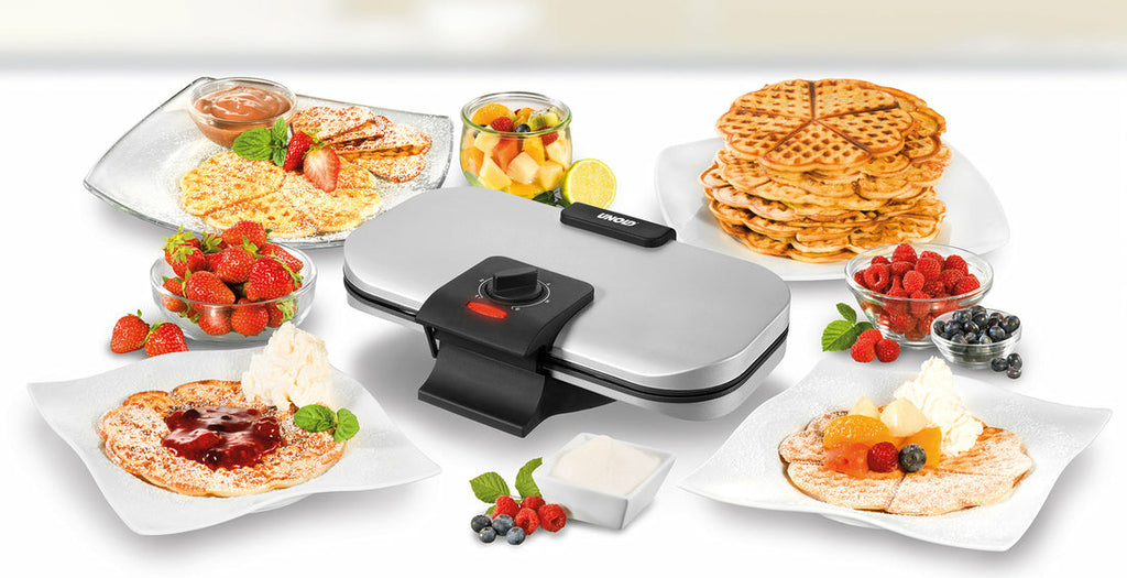 Unold 48241 moule à gauffres 2 gauffre(s) 1300 W Noir, Argent
