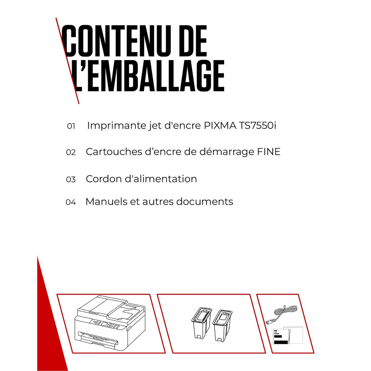 Canon Imprimante multifonctions jet d'encre Pixma TS7550i