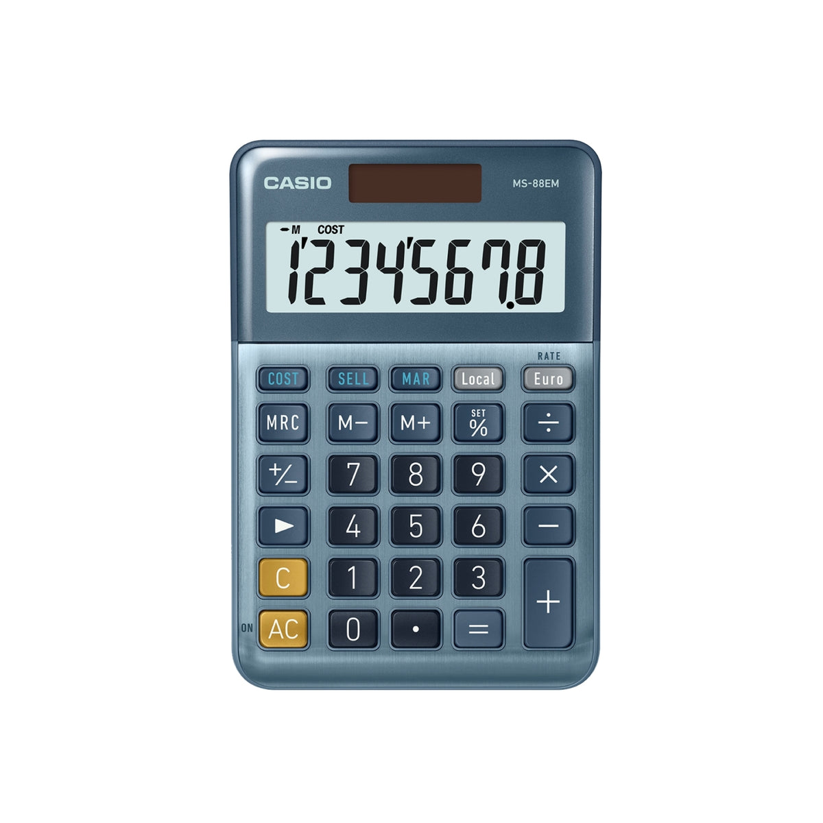 Casio Calculatrice MS-88EM bleue