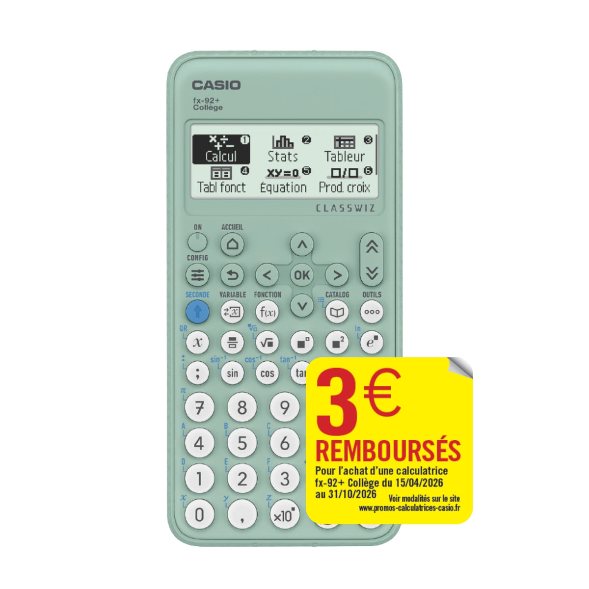 Casio Calculatrice FX92 Special College