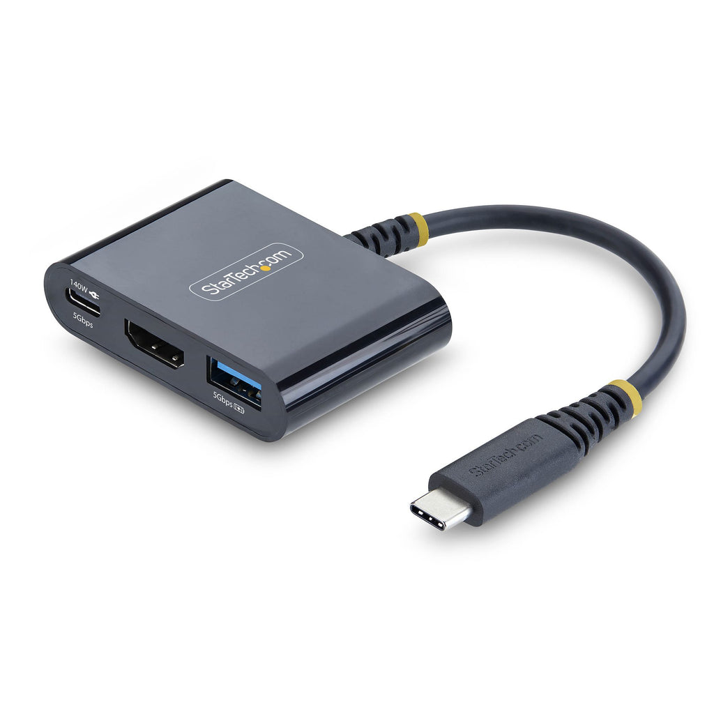 StarTech.com Adaptateur Multiport USB-C vers HDMI, Charge PD 140W, 4K 60Hz, Hub USB 5 Gbps