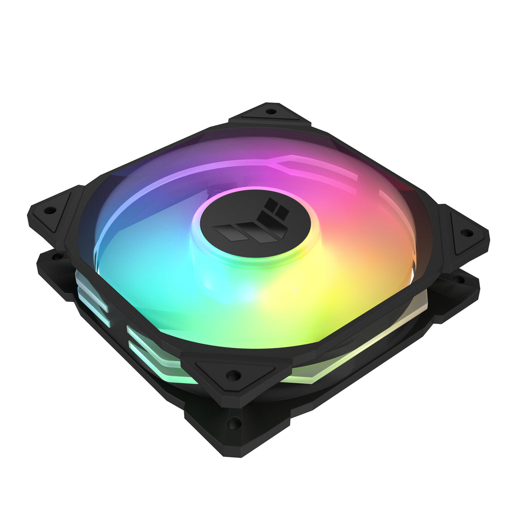 ASUS TUF Gaming TR120 ARGB Reverse Fan - Single Pack Boitier PC Ventilateur 12 cm Noir