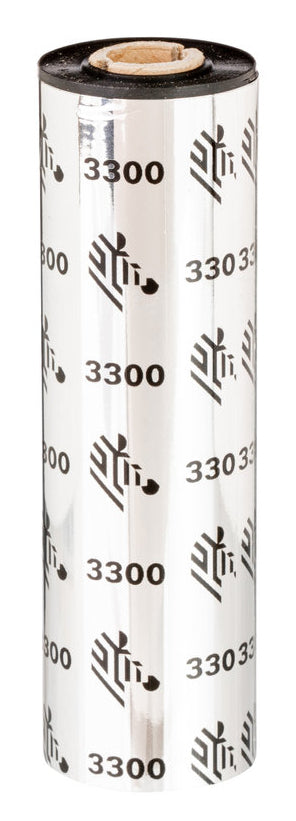 Ruban Thermique Cire/Résine Zebra 3300, 74 m, Noir