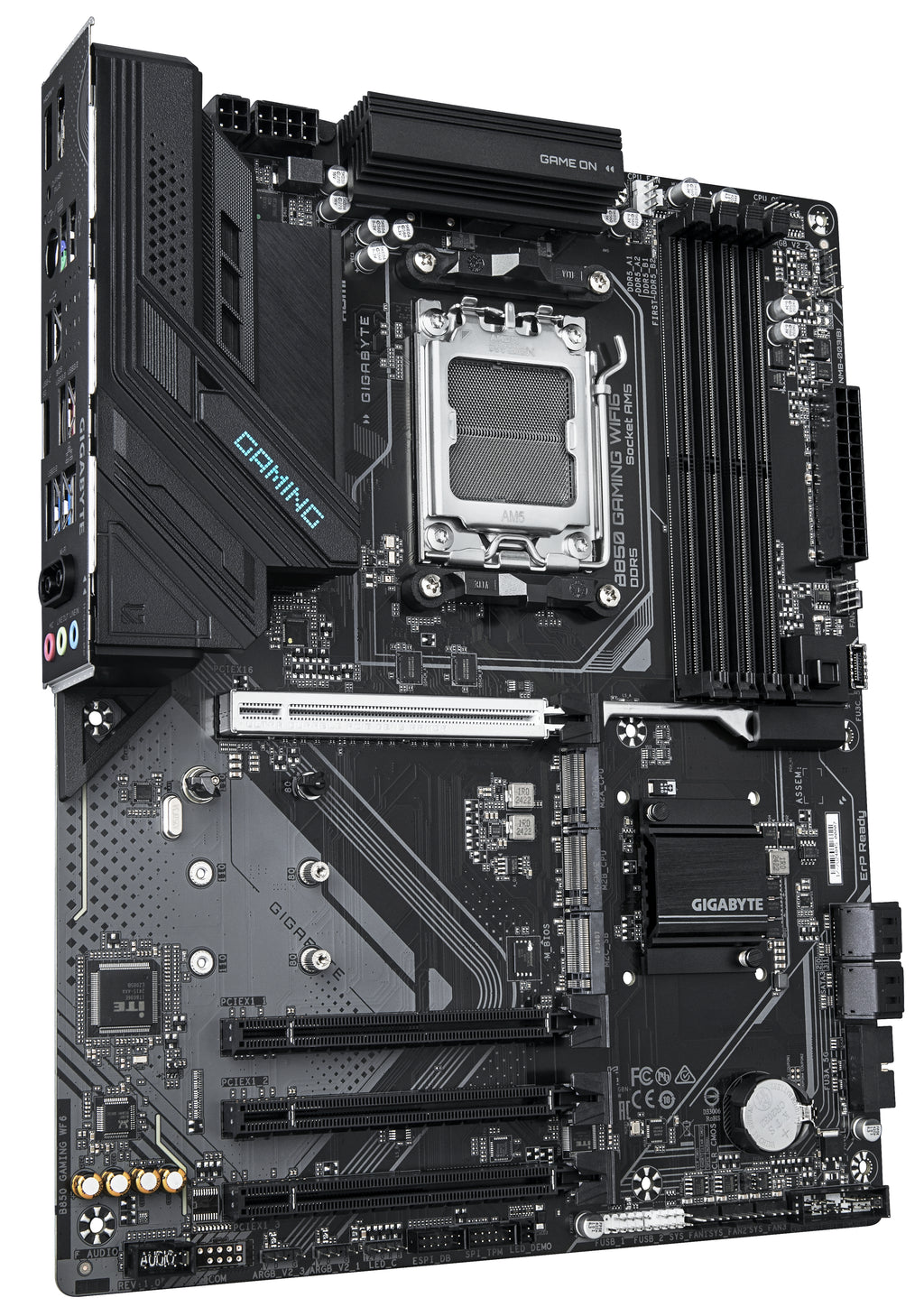GIGABYTE B850 GAMING WIFI6 Carte Mère - AMD Ryzen 9000 Series CPUs, VRM numérique 6+2+2 phases, jusqu'à 8200MHz DDR5 (OC), 1xPCIe 5.0 + 2xPCIe 4.0 M.2, LAN GbE, WIFI 6, USB 3.2 Gen 2