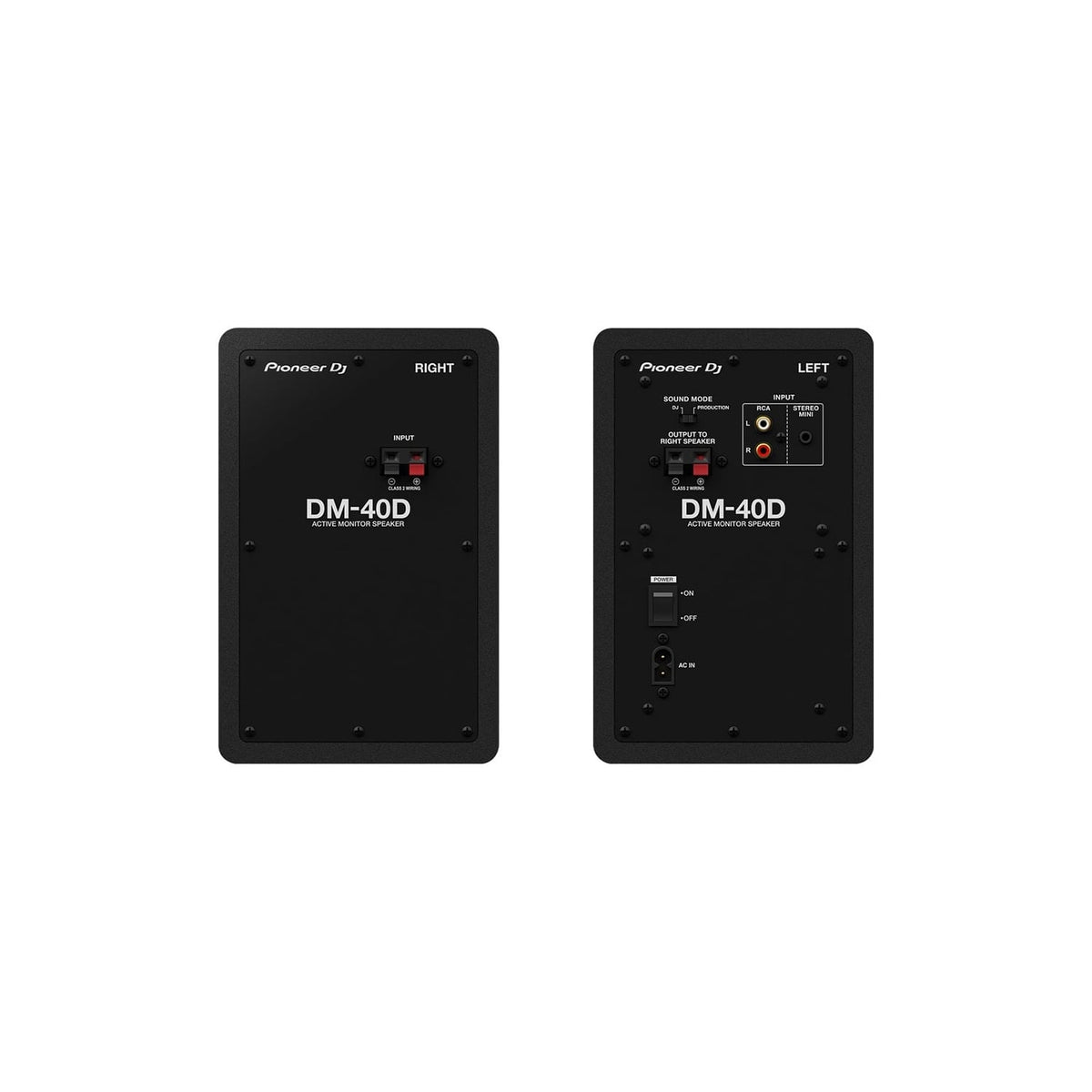 Pioneer Enceintes Monitoring DJ DM-40D