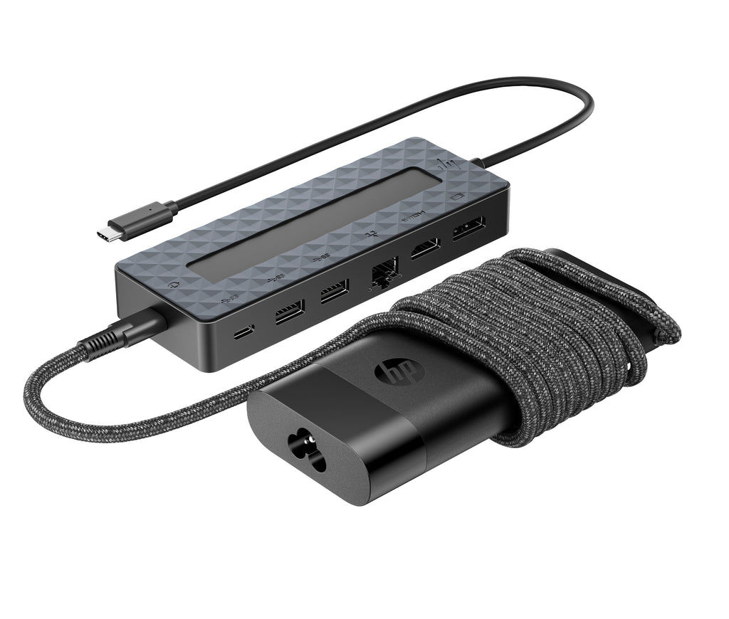 HP Ensemble combiné concentrateur USB-C et chargeur pour PC portable Universal