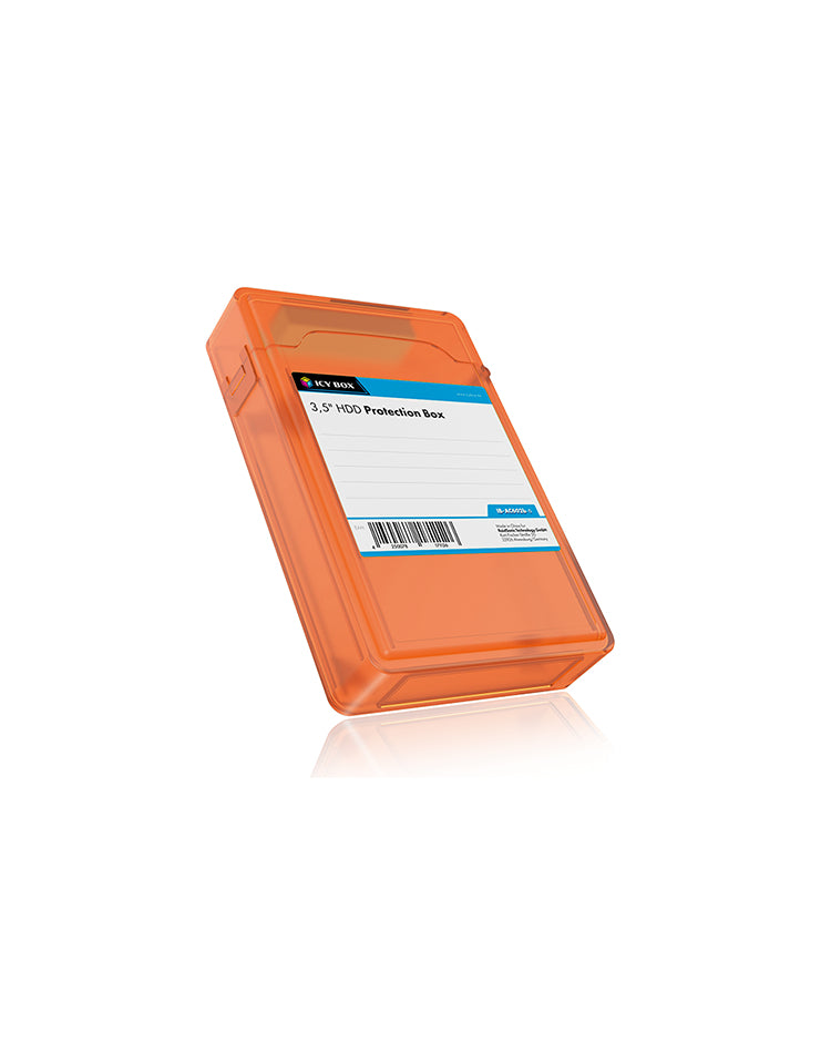 ICY BOX IB-AC602b-6 Étui Plastique Bleu, Vert, Gris, Orange, Rouge, Blanc