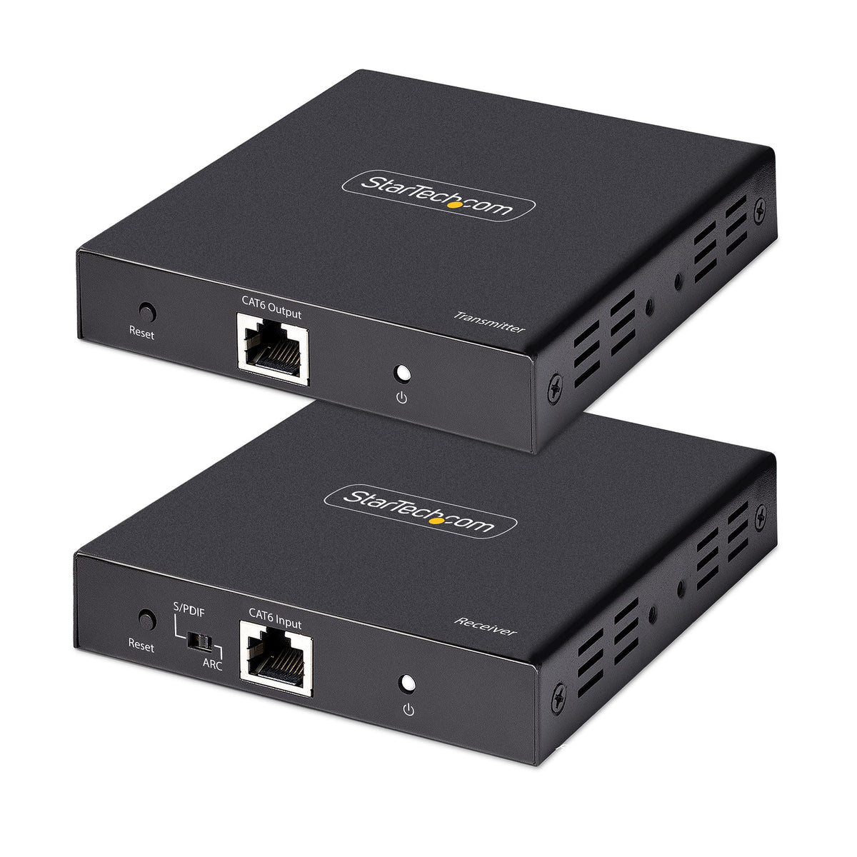 StarTech.com Extendeur HDMI 4K sur Câble CAT5/CAT6, Prolongateur Vidéo 4K 60Hz HDR jusqu'à 70m avec Sortie S/PDIF