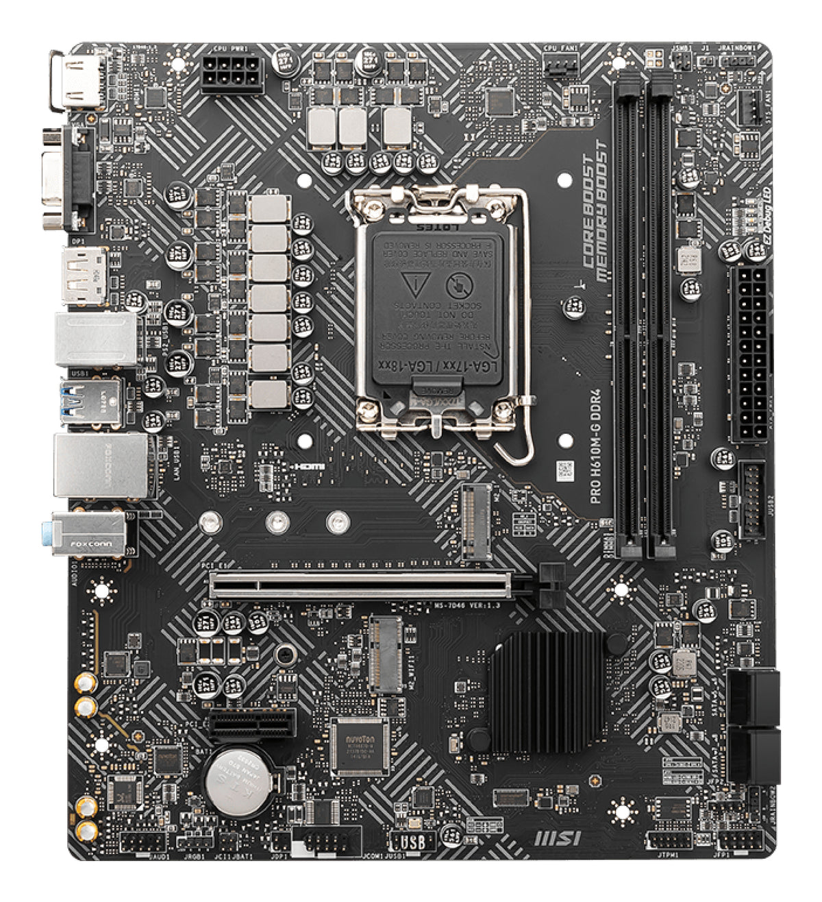 MSI PRO H610M-G DDR4 Carte Mère Intel H610 LGA 1700 Micro ATX