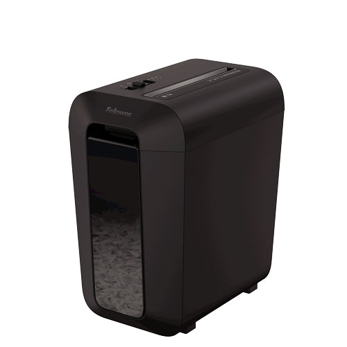 Fellowes LX65 Destructeur de Papier à Coupe Croisée, Noir