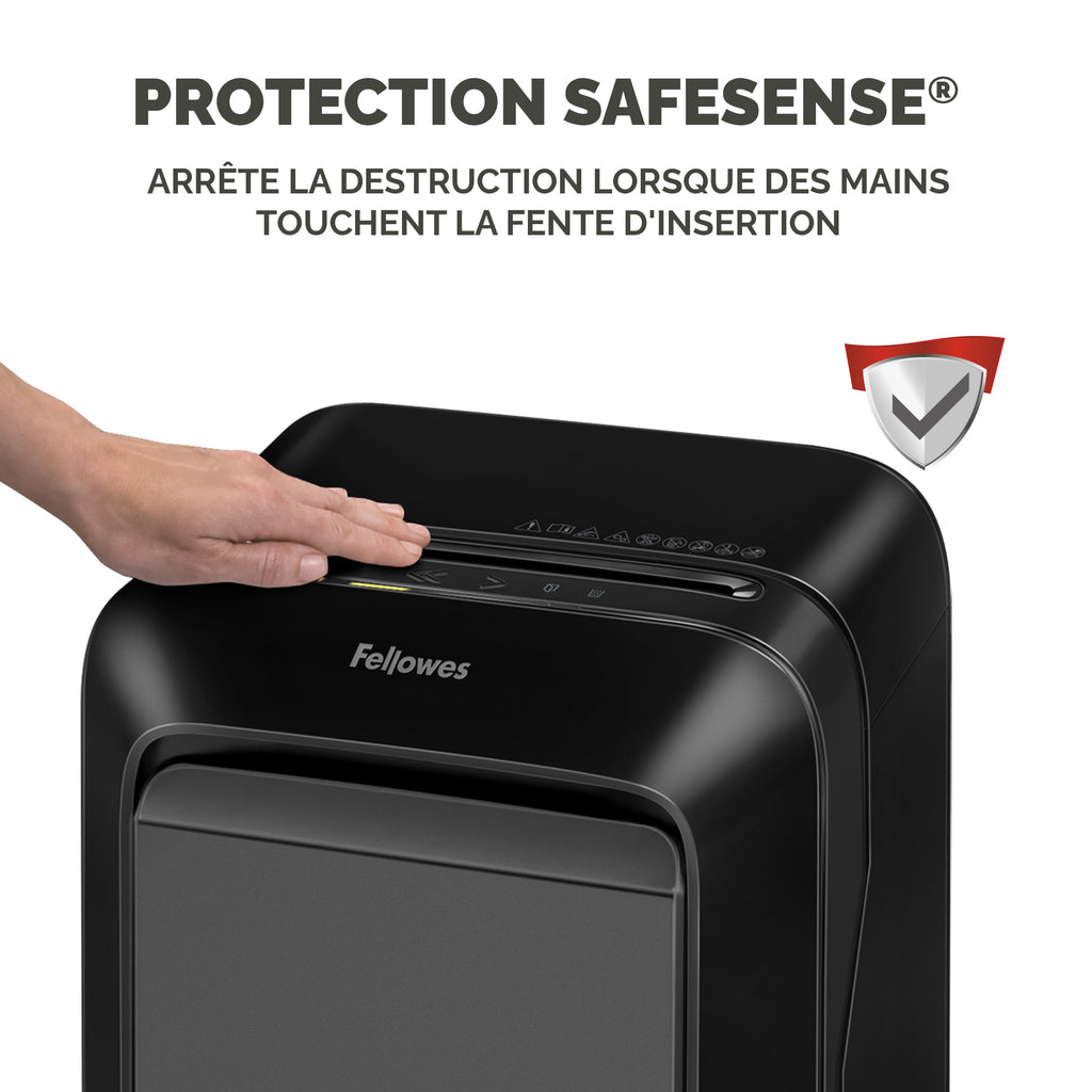 Fellowes LX Series Powershred LX211 Destructeur de Papier Micro-coupe, Noir