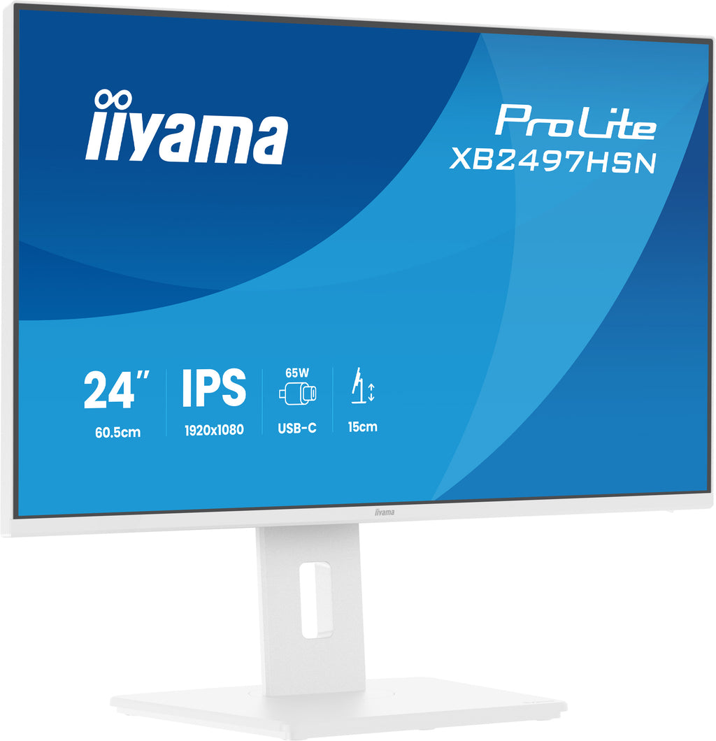 iiyama ProLite XB2497HSN-W1 écran plat de PC 60,5 cm (23.8") 1920 x 1080 pixels Full HD LED Blanc - vue 4