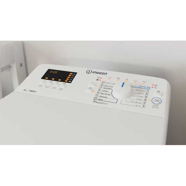 Indesit BTW S60400 EU/N machine à laver Charge par dessus 6 kg 1000 tr/min Blanc