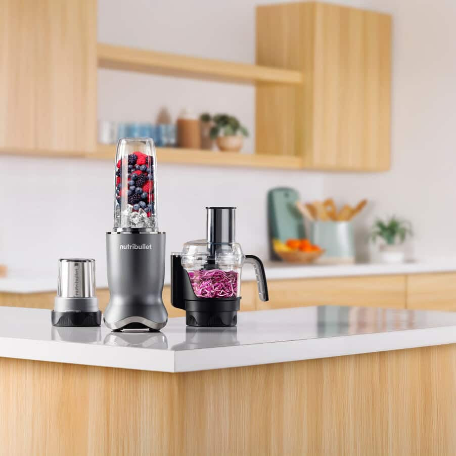 NutriBullet NB1224DG Mélangeur de Table 1200 W, 0,9 L, Gris Foncé
