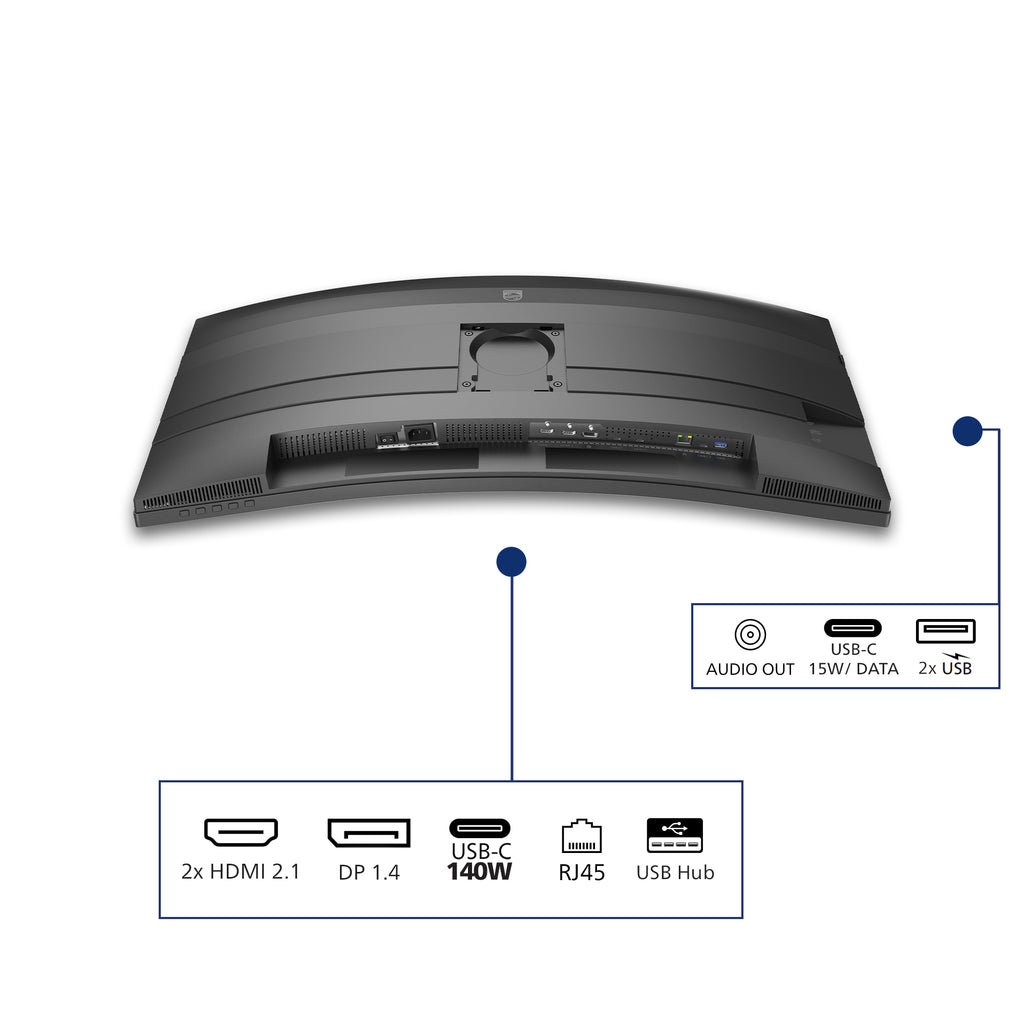 Philips 5000 series 34B2U5900C/00 écran plat de PC 86,4 cm (34") 5120 x 2160 pixels WUHD LCD Gris - vue 4