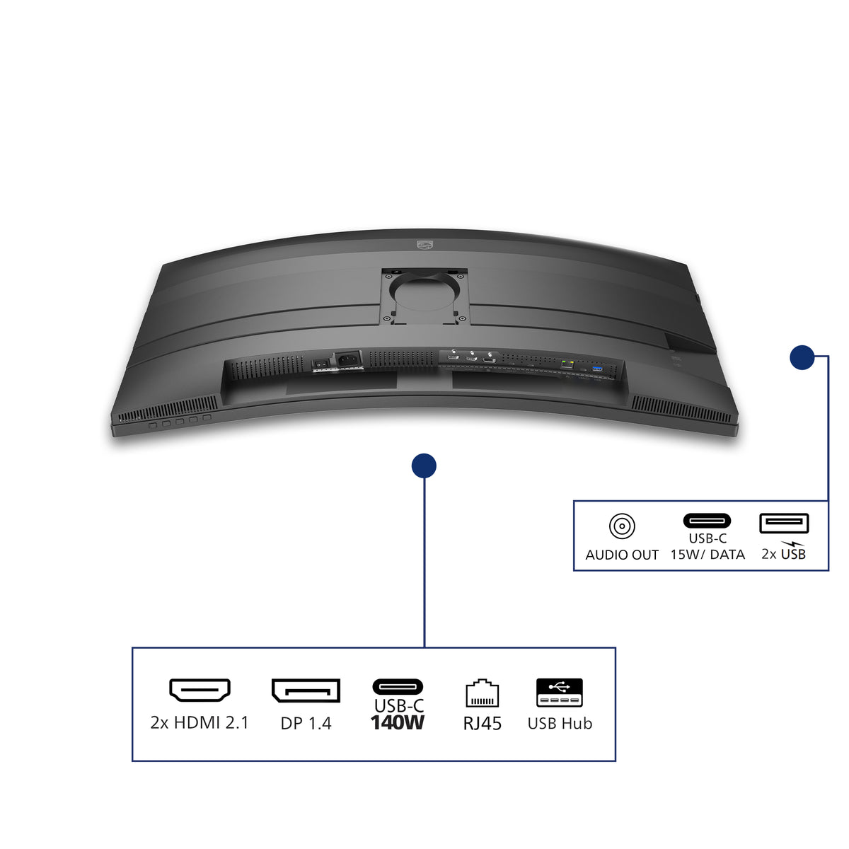 Philips 5000 series 34B2U5900C/00 écran plat de PC 86,4 cm (34") 5120 x 2160 pixels WUHD LCD Gris - vue 4
