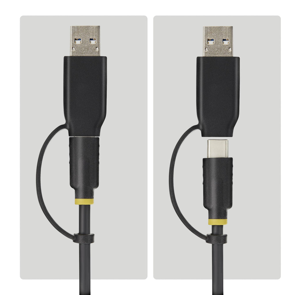 StarTech.com Adaptateur USB-C/USB-A vers M.2 NVMe et SATA 2,5"/3,5", 10 Gbps, Lecteur SSD Externe Sans Outil, B+M/M-Key