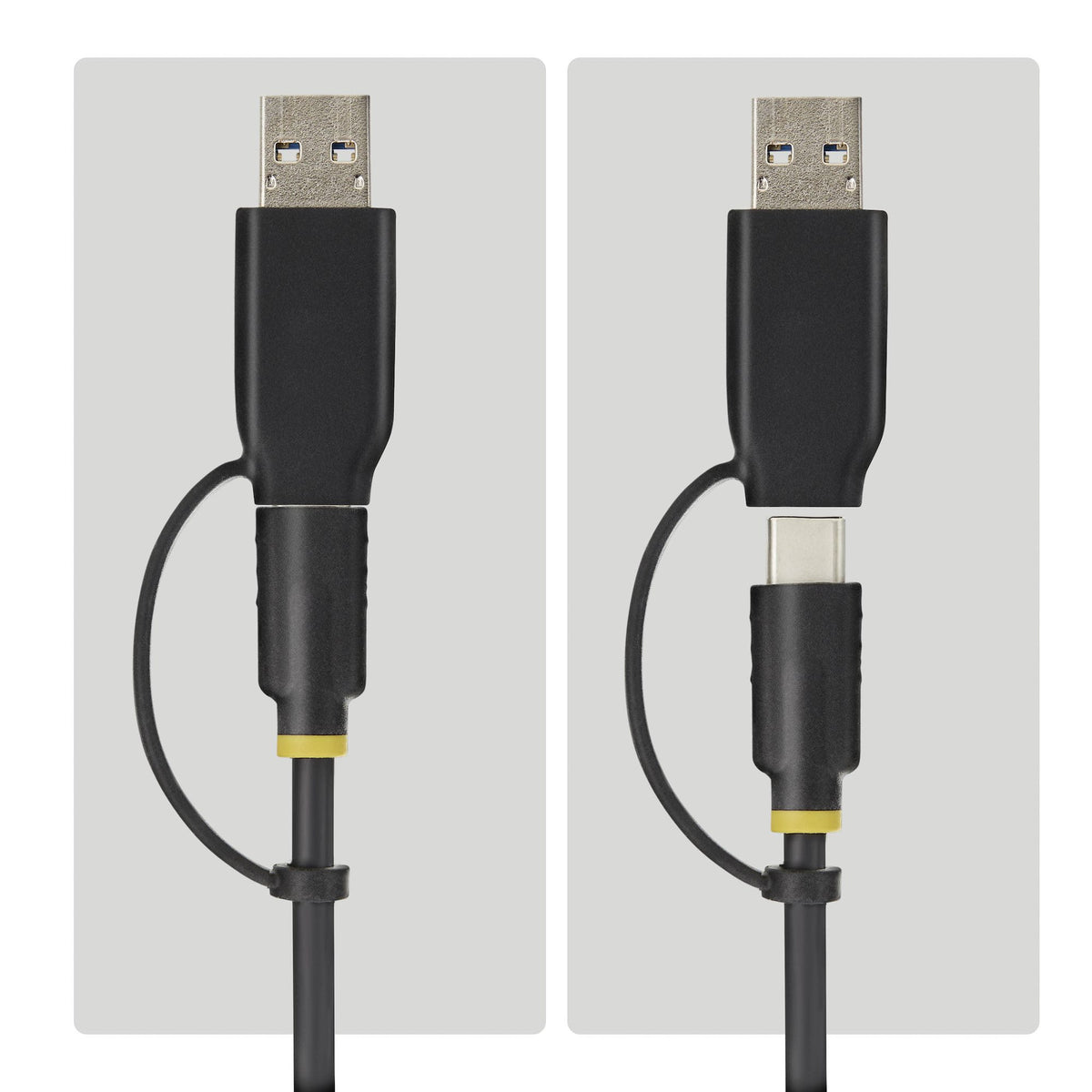 StarTech.com Adaptateur USB-C/USB-A vers M.2 NVMe et SATA 2,5"/3,5", 10 Gbps, Lecteur SSD Externe Sans Outil, B+M/M-Key