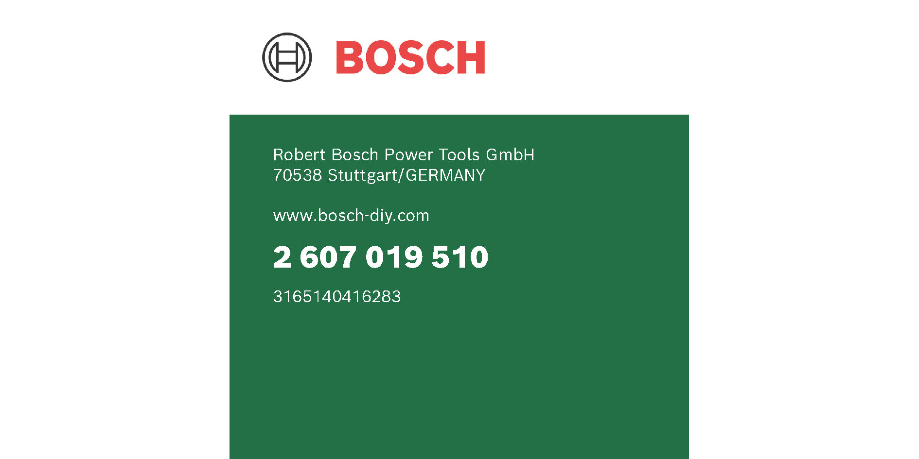 Bosch Bosch 2 607 019 510 Tournevis manuel