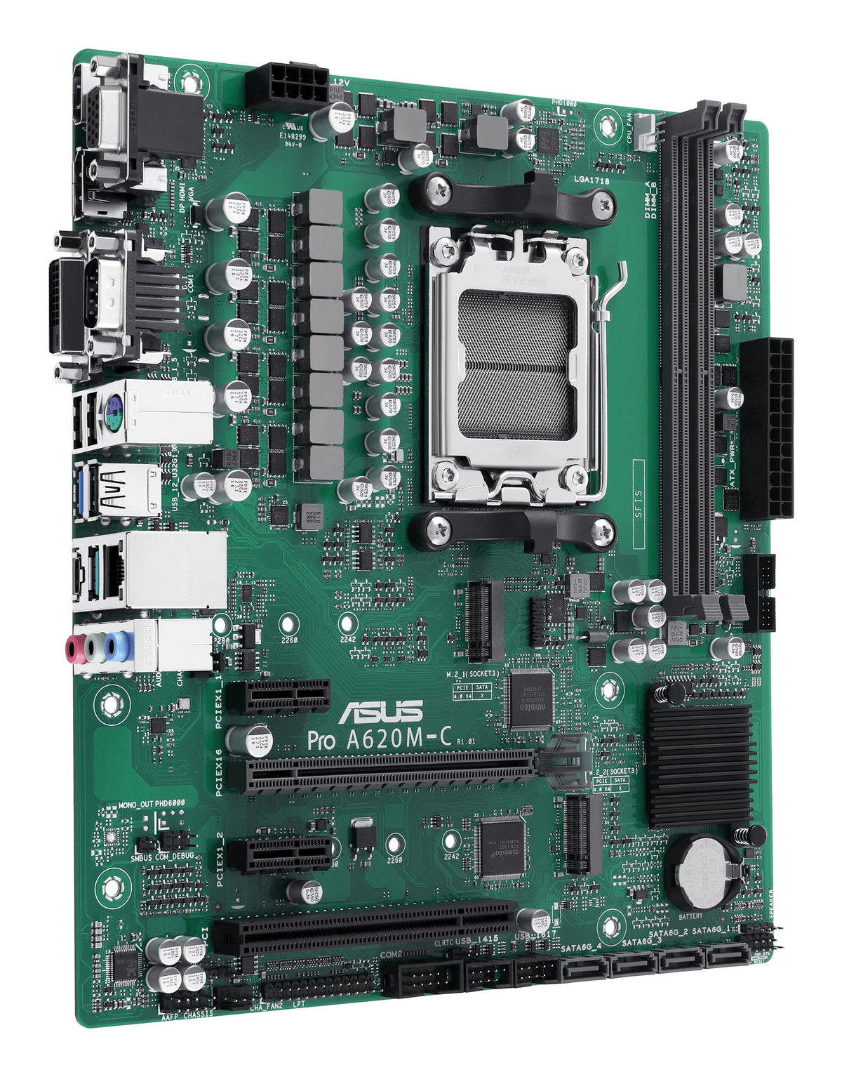 ASUS PRO A620M-C-CSM AMD A620 Emplacement AM5 micro ATX