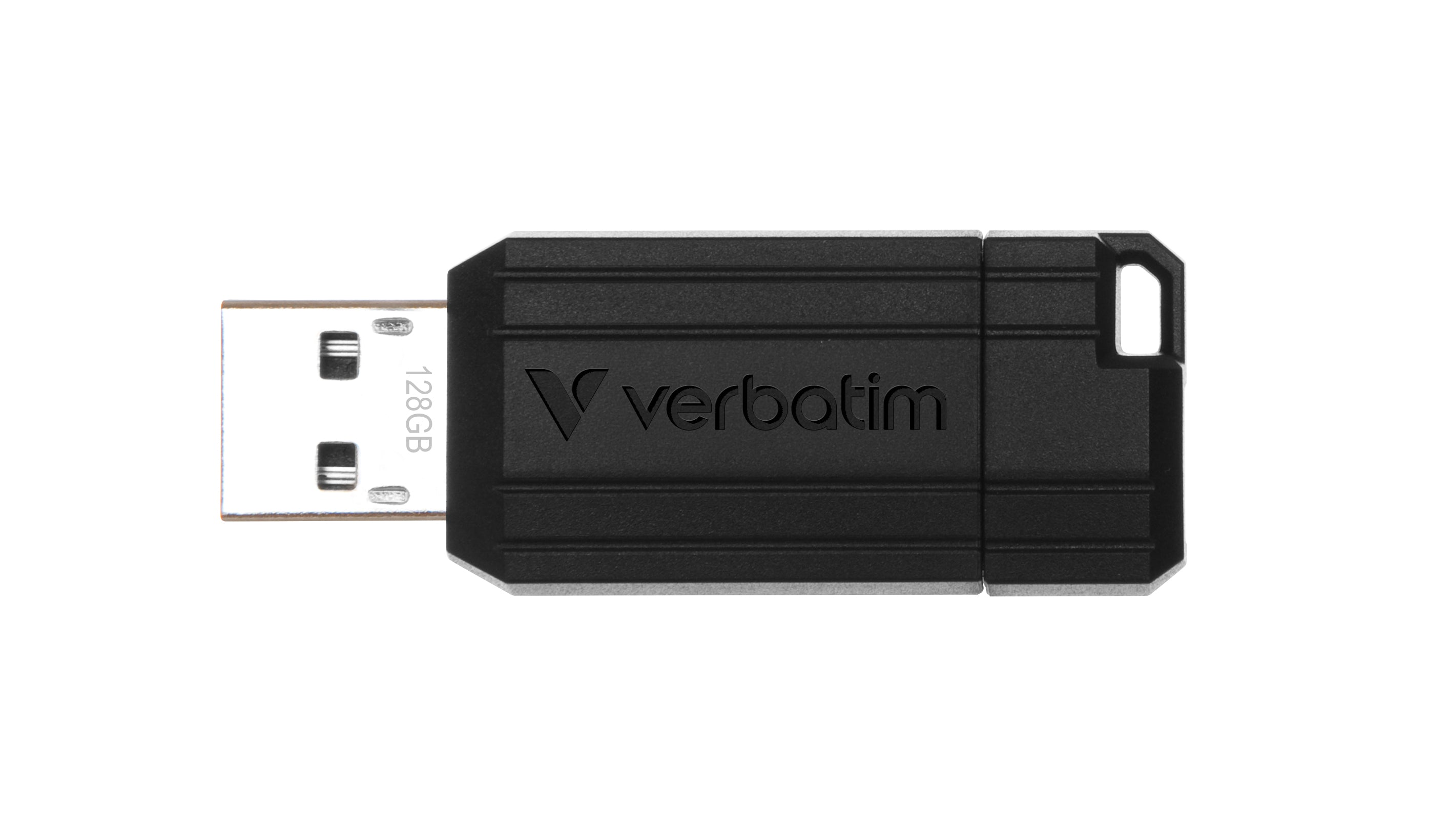 Verbatim Micro-clé USBPinStripe de 128 Go - noire