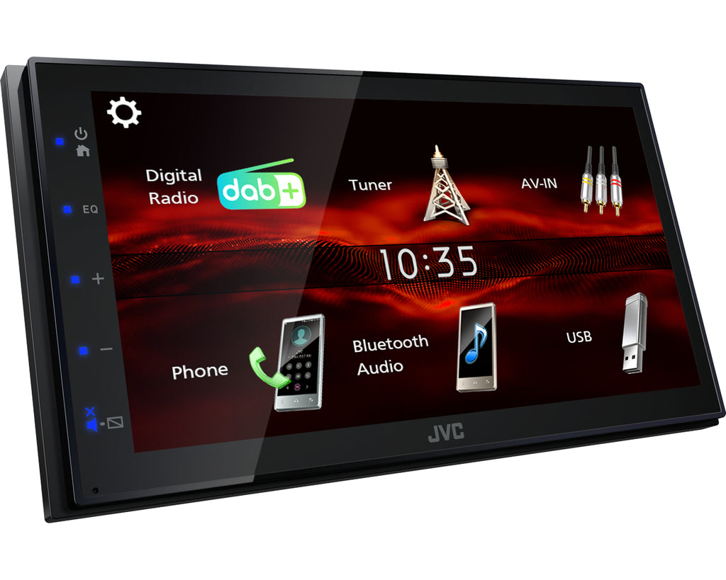 JVC KW-M180DBT récepteur multimédia de voiture Noir 180 W Bluetooth